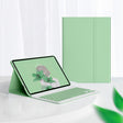 For Lenovo Tab M10 Plus 10.6 3rd Gen 2022 LX106 Square Keys Detachable Bluetooth Keyboard Leather Tablet Case(Matcha Green) - Lenovo Keyboard by PMC TechLife | Online Shopping South Africa | PMC TechLife