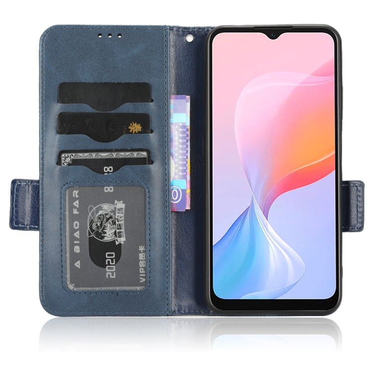 For Blackview A85 Symmetrical Triangle Leather Phone Case(Blue) - More Brand by PMC TechLife | Online Shopping South Africa | PMC TechLife | Buy Now Pay Later Mobicred
