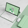 For Lenovo Tab M10 Plus 10.6 3rd Gen 2022 YM-LX106 Round Key Detachable Bluetooth Tablet Keyboard Leather Case with Mouse(Matcha Green) - free shipping - PMC TechLife - Order now!