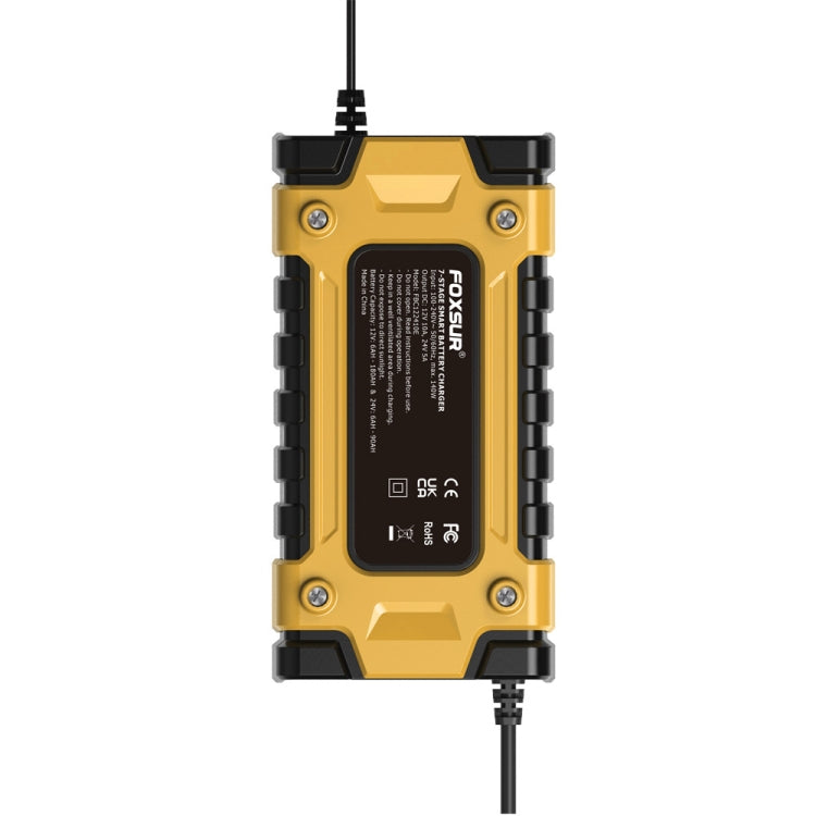 FOXSUR 12V / 24V / 10A Car / Motorcycle Battery Smart Repair Lead-acid Battery Charger(AU Plug Yellow) - free shipping - PMC TechLife - Order now!