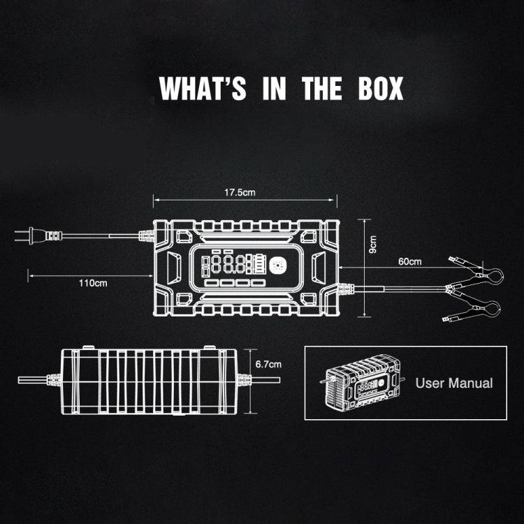 FOXSUR 12V / 24V / 10A Car / Motorcycle Battery Smart Repair Lead-acid Battery Charger(AU Plug Yellow) - free shipping - PMC TechLife - Order now!