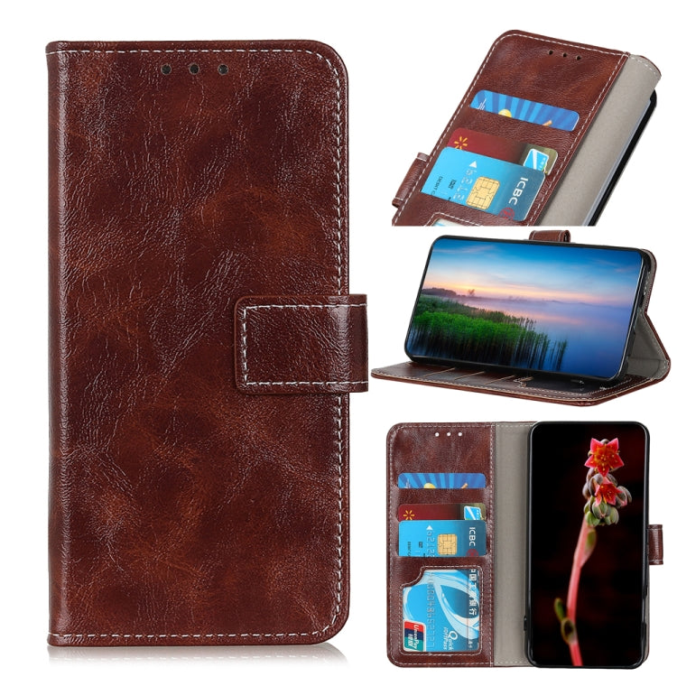 For Nokia C32 4G Retro Crazy Horse Texture Leather Phone Case(Brown) - Nokia Cases by PMC TechLife | Online Shopping South Africa | PMC TechLife | Buy Now Pay Later Mobicred