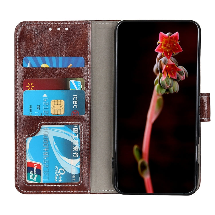For Nokia C32 4G Retro Crazy Horse Texture Leather Phone Case(Brown) - Nokia Cases by PMC TechLife | Online Shopping South Africa | PMC TechLife | Buy Now Pay Later Mobicred