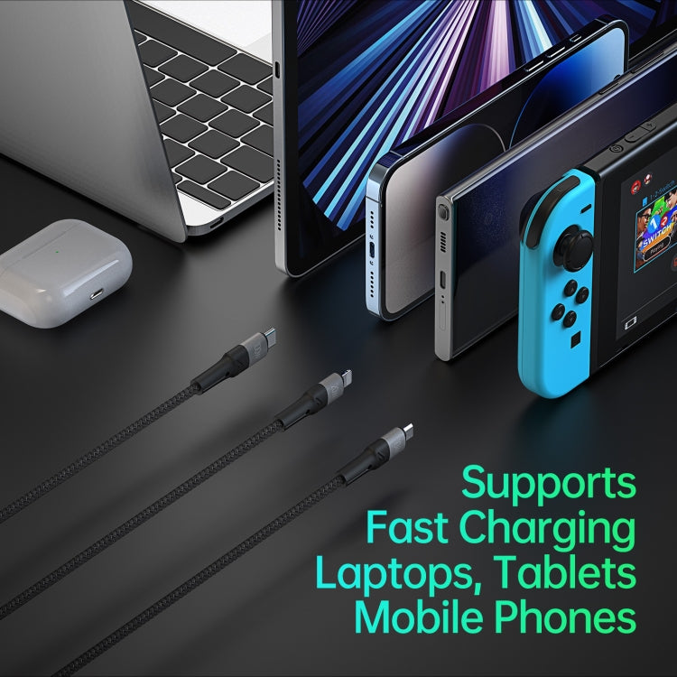 DUZZONA A4 5A USB-C / Type-C to USB-C / Type-C + 8 Pin + Micro USB Fast Charging Data Cable, Cable Length: 1.3m - free shipping - PMC Jewellery - Order now!