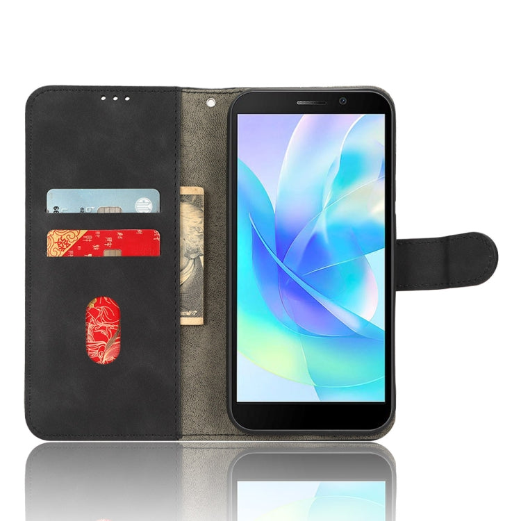 For Doogee X97 / X97 Pro Skin Feel Magnetic Flip Leather Phone Case(Black) - Doogee Cases by PMC TechLife | Online Shopping South Africa | PMC TechLife | Buy Now Pay Later Mobicred
