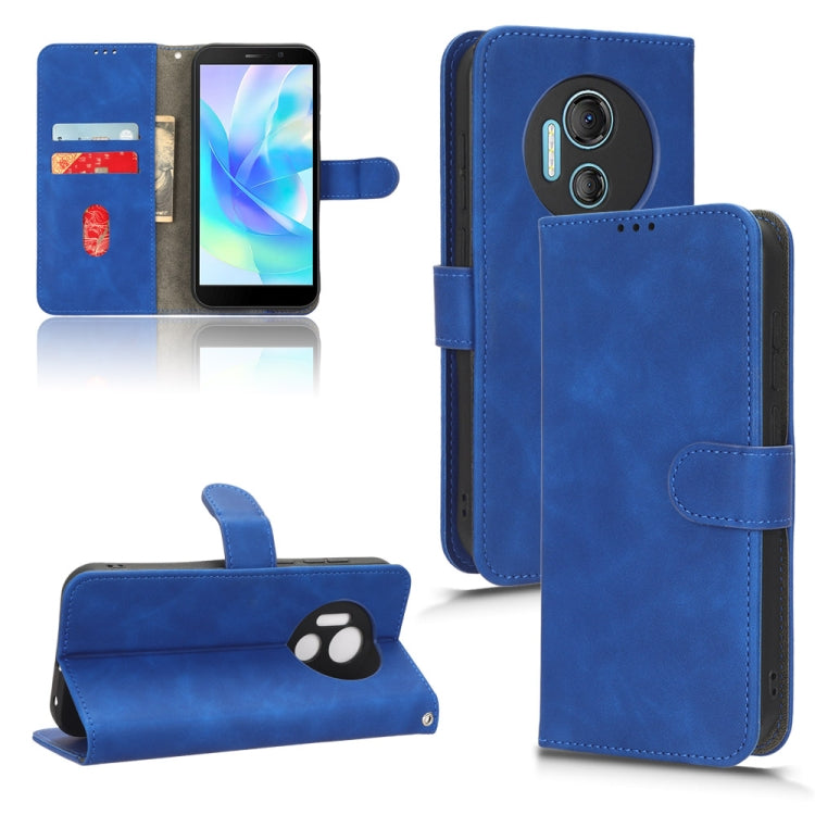 For Doogee X97 / X97 Pro Skin Feel Magnetic Flip Leather Phone Case(Blue) - Doogee Cases by PMC TechLife | Online Shopping South Africa | PMC TechLife | Buy Now Pay Later Mobicred
