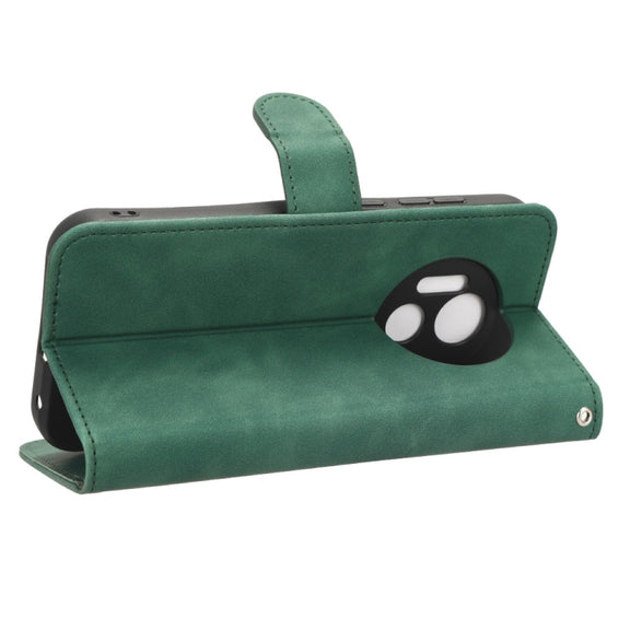 For Doogee X97 / X97 Pro Skin Feel Magnetic Flip Leather Phone Case(Green)