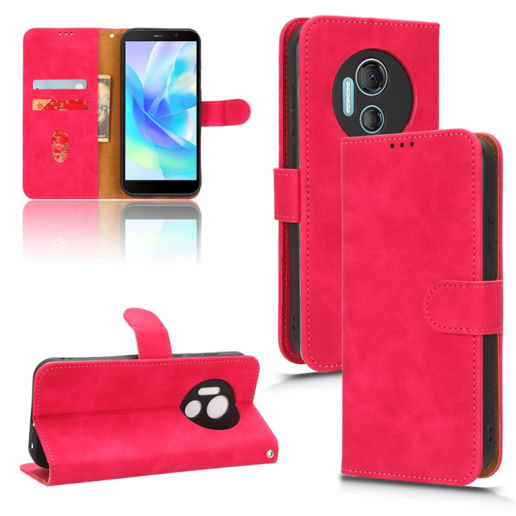 For Doogee X97 / X97 Pro Skin Feel Magnetic Flip Leather Phone Case(Rose Red) - Doogee Cases by PMC TechLife | Online Shopping South Africa | PMC TechLife | Buy Now Pay Later Mobicred