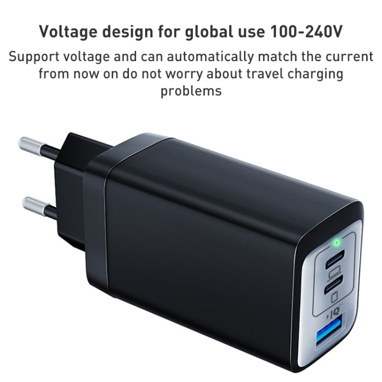 65W Dual PD USB-C / Type-C + USB 3-Port Gan Fast Charging Charger, Plug:UK Plug(White) - free shipping - PMC Jewellery - Order now!