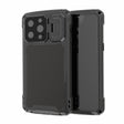 For iPhone 14 Pro Max RedPepper Silver Shield Series All-inclusive Lens Metal Phone Case(Black) - iPhone 14 Pro Max Cases by RedPepper | Online Shopping South Africa | PMc TechLife | Buy Now Pay Later Mobicred