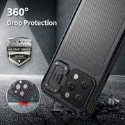 For iPhone 14 Pro Max RedPepper Silver Shield Series All-inclusive Lens Metal Phone Case(Red)