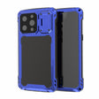 For iPhone 14 Pro Max RedPepper Silver Shield Series All-inclusive Lens Metal Phone Case(Blue) - iPhone 14 Pro Max Cases by RedPepper | Online Shopping South Africa | PMc TechLife | Buy Now Pay Later Mobicred