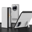 For Huawei Mate X3 Leather All-inclusive Phone Case with Holder(White) - Huawei Cases by PMC TechLife | Online Shopping South Africa | PMC TechLife | Buy Now Pay Later Mobicred