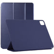 For iPad Air 13 2024 / Pro 12.9 2020 Non-buckle Double-sided Magnetic Flip Leather Tablet Case With Holder & Sleep / Wake-up Function(Dark Blue) - iPad Pro 12.9 (2020) Cases by PMC TechLife | Online Shopping South Africa | PMC TechLife | Buy Now Pay Later Mobicred