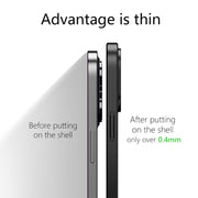 For iPhone 13 Pro wlons Magsafe Carbon Fiber Kevlar TPU Phone Case(Black)