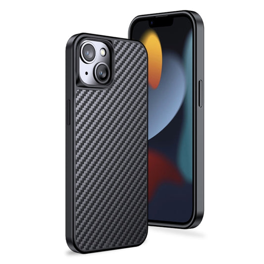 For iPhone 13 wlons Magsafe Carbon Fiber Kevlar TPU Phone Case(Black) - free shipping - PMC Jewellery - Order now!