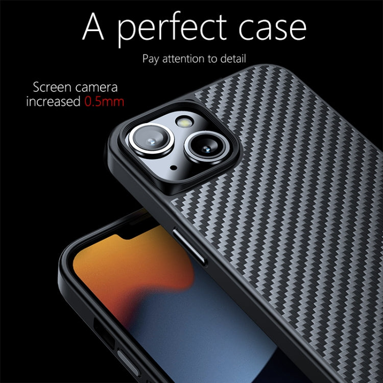 For iPhone 13 wlons Magsafe Carbon Fiber Kevlar TPU Phone Case(Black) - free shipping - PMC Jewellery - Order now!