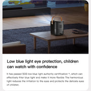 A007 Portable 1280 x 720 HD 113 ANSI Smart LED Projector, Plug:AU Plug(Black)
