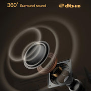 A007 Portable 1280 x 720 HD 113 ANSI Smart LED Projector, Plug:US Plug(White)