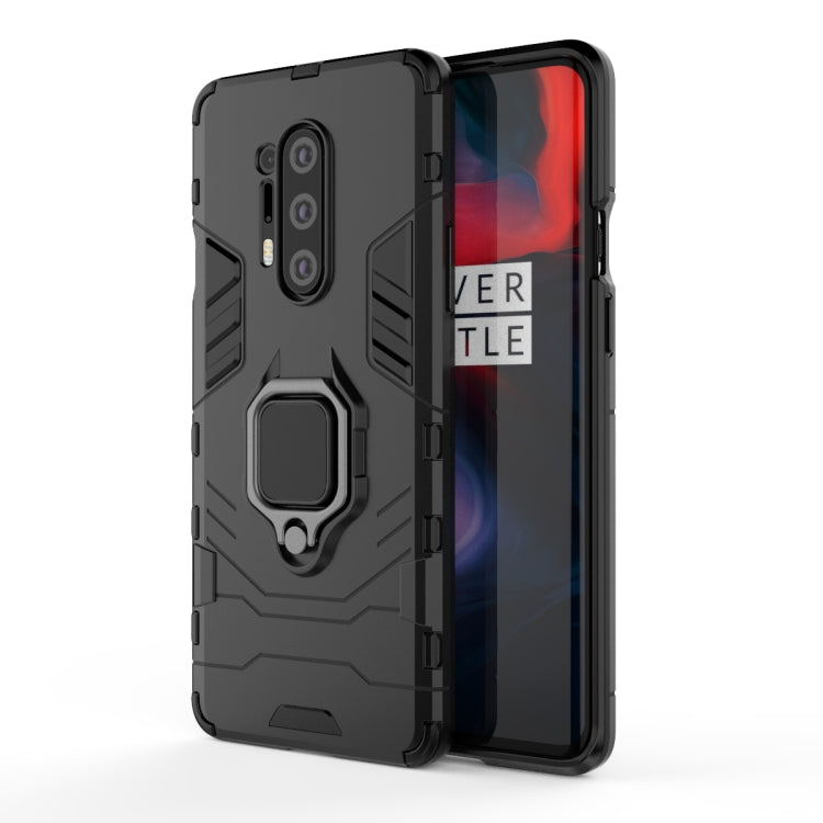 For OnePlus 8 Pro PC + TPU Anti-fall Protective Case with Ring Holder(Black) - OnePlus Cases by PMC TechLife | Online Shopping South Africa | PMC TechLife