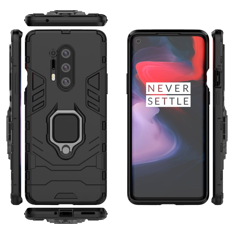 For OnePlus 8 Pro PC + TPU Anti-fall Protective Case with Ring Holder(Black) - OnePlus Cases by PMC TechLife | Online Shopping South Africa | PMC TechLife