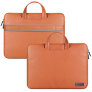 Water-resistant PU Laptop Bag Inner Bag, Size:15 inch(Brown)