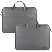 Water-resistant PU Laptop Bag Inner Bag, Size:15 inch(Grey)