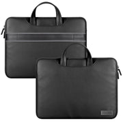 Water-resistant PU Laptop Bag Inner Bag, Size:15 inch(Black)