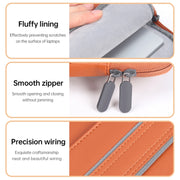 Water-resistant PU Laptop Bag Inner Bag, Size:15 inch(Brown)