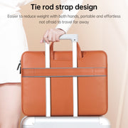 Water-resistant PU Laptop Bag Inner Bag, Size:15 inch(Rose Gold)