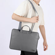 Water-resistant PU Laptop Bag Inner Bag, Size:15 inch(Brown)