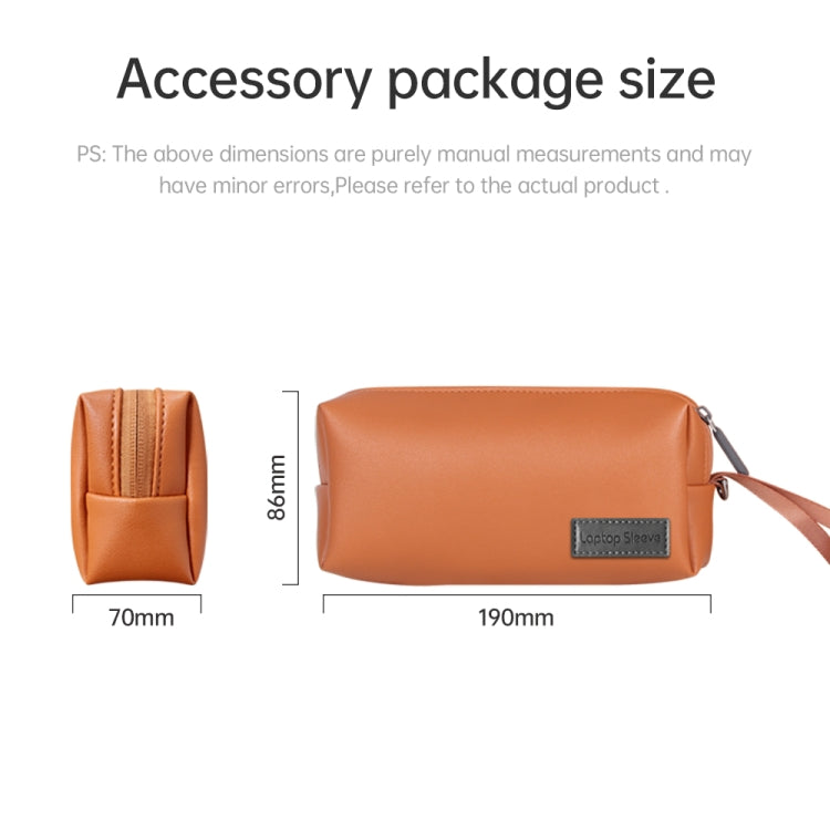 Water-resistant PU Laptop Bag Inner Bag with Power Pack, Size:13 / 14 inch(Grey)