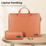 Water-resistant PU Laptop Bag Inner Bag with Power Pack, Size:15 inch(Grey)