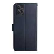 For Motorola Moto G Power 2023 Genuine Leather Fingerprint-proof Horizontal Flip Phone Case(Blue)