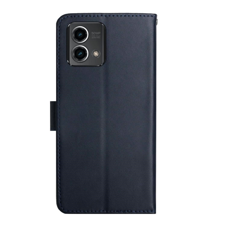 For Motorola Moto G Stylus 5G 2023 Genuine Leather Fingerprint-proof Horizontal Flip Phone Case(Blue)
