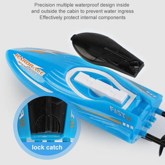 JJR/C S8 2.4G Mini RC Upright High Speed Stunt Boat(Blue)