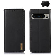 For Google Pixel 8 Pro KHAZNEH Nappa Top Layer Cowhide Leather Phone Case(Black)