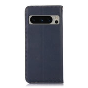 For Google Pixel 8 Pro KHAZNEH Nappa Top Layer Cowhide Leather Phone Case(Blue)