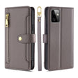 For Motorola Moto G Power 2023 Sheep Texture Cross-body Zipper Wallet Leather Phone Case(Grey) - Motorola Cases by PMC TechLife | Online Shopping South Africa | PMC TechLife | Buy Now Pay Later Mobicred