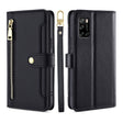 For Rakuten Big S Sheep Texture Cross-body Zipper Wallet Leather Phone Case(Black) - More Brand by PMC TechLife | Online Shopping South Africa | PMC TechLife | Buy Now Pay Later Mobicred