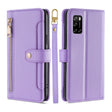 For Rakuten Big S Sheep Texture Cross-body Zipper Wallet Leather Phone Case(Purple) - More Brand by PMC TechLife | Online Shopping South Africa | PMC TechLife | Buy Now Pay Later Mobicred