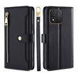 For Honor X5 4G Sheep Texture Cross-body Zipper Wallet Leather Phone Case(Black) - Honor Cases by PMC TechLife | Online Shopping South Africa | PMC TechLife | Buy Now Pay Later Mobicred