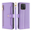 For Honor X5 4G Sheep Texture Cross-body Zipper Wallet Leather Phone Case(Purple) - Honor Cases by PMC TechLife | Online Shopping South Africa | PMC TechLife | Buy Now Pay Later Mobicred