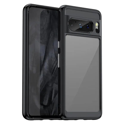For Google Pixel 8 Pro Colorful Series Acrylic + TPU Phone Case(Black) - free shipping - PMC Jewellery - Order now!
