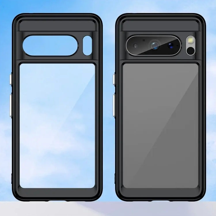 For Google Pixel 8 Pro Colorful Series Acrylic + TPU Phone Case(Black) - free shipping - PMC Jewellery - Order now!