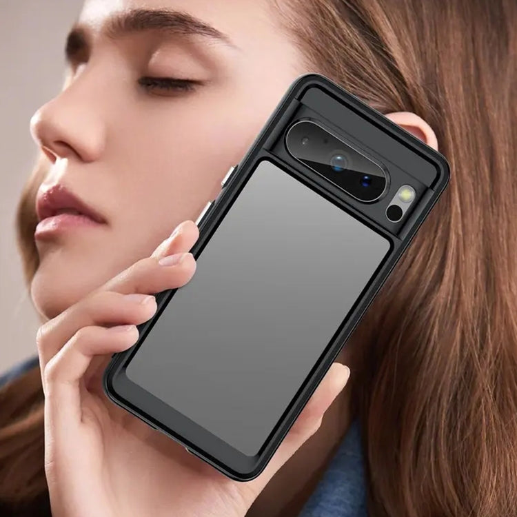 For Google Pixel 8 Pro Colorful Series Acrylic + TPU Phone Case(Black) - free shipping - PMC Jewellery - Order now!