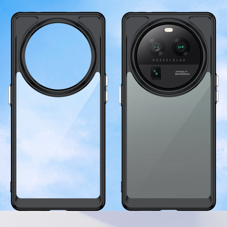 For OPPO Find X6 Pro 5G Colorful Series Acrylic + TPU Phone Case(Black) - OPPO Cases by PMC TechLife | Online Shopping South Africa | PMC TechLife | Buy Now Pay Later Mobicred