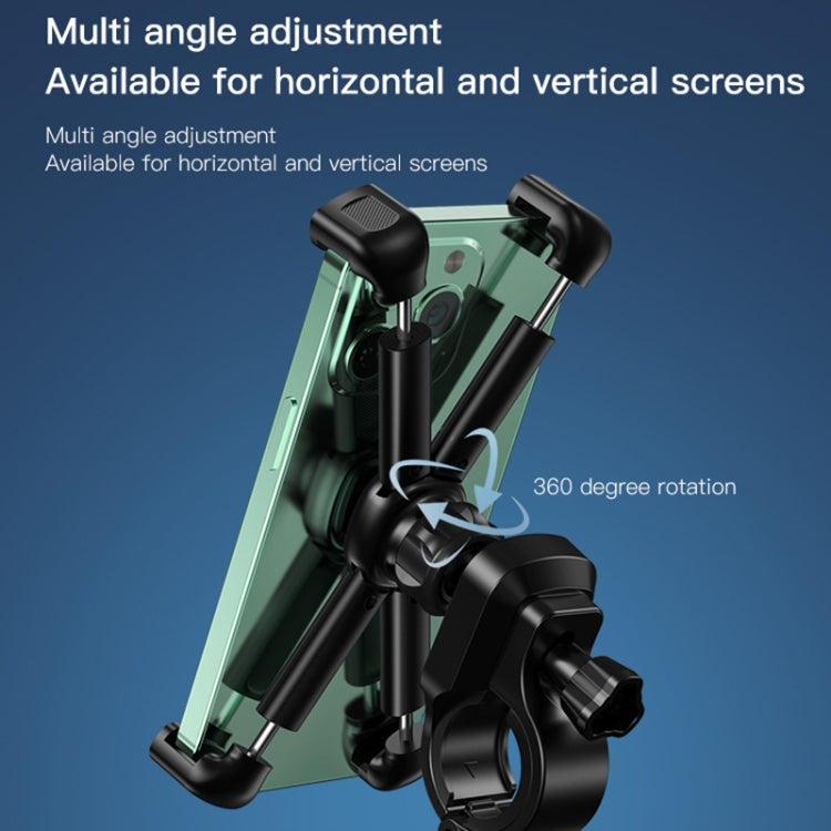 Yesido C191 4-axis Support Bicycle Handle Phone Holder(Black) - Holders by PMC TechLife | Online Shopping South Africa | PMC TechLife | Buy Now Pay Later Mobicred