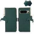 For Google Pixel 8 Pro Genuine Leather Magnetic RFID Leather Phone Case(Green) - Google Cases by PMC TechLife | Online Shopping South Africa | PMC TechLife | Buy Now Pay Later Mobicred