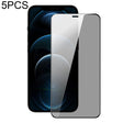 For iPhone 12 Pro Max 5pcs DUX DUCIS 0.33mm 9H High Aluminum Anti-spy HD Tempered Glass Film - iPhone 12 Pro Max Tempered Glass by DUX DUCIS | Online Shopping South Africa | PMC TechLife | Buy Now Pay Later Mobicred